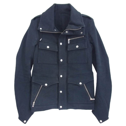 シックス K-10-0302 ヘビーウェイト ミリタリージャケット ブラック系 48【中古】