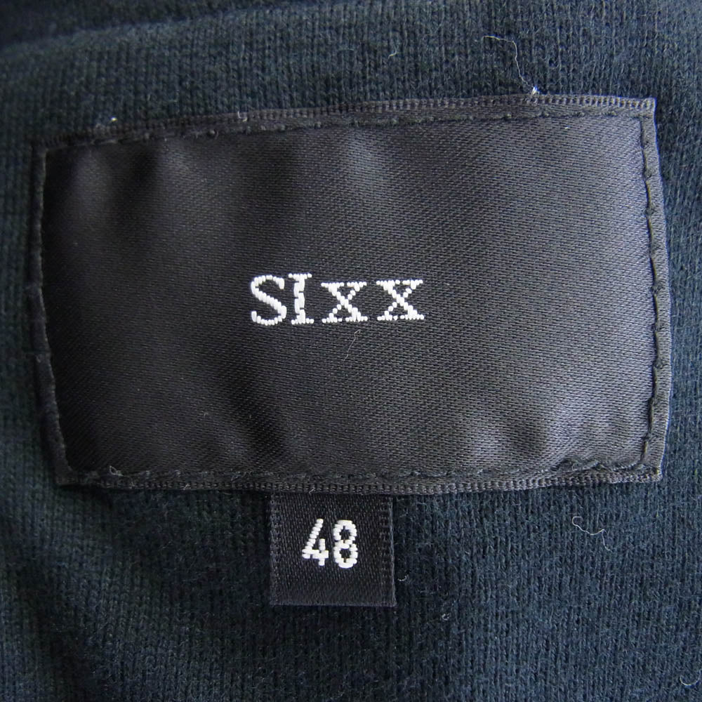 シックス K-10-0302 ヘビーウェイト ミリタリージャケット ブラック系 48【中古】