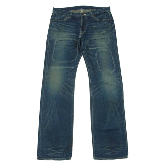 PLEIN プレーン ダメージ リペア加工 デニム パンツ インディゴブルー系 サイズ表記なし【中古】