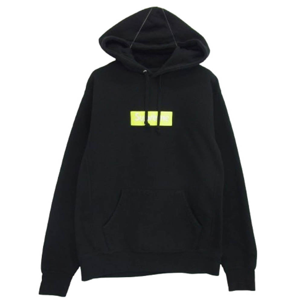 Supreme シュプリーム 17AW Box Logo Hooded Sweatshirt ボックスロゴ フーデッド スウェットシャツ プルオーバー パーカー フーディー ブラック系 M【中古】