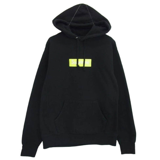 Supreme シュプリーム 17AW Box Logo Hooded Sweatshirt ボックスロゴ フーデッド スウェットシャツ プルオーバー パーカー フーディー ブラック系 M【中古】