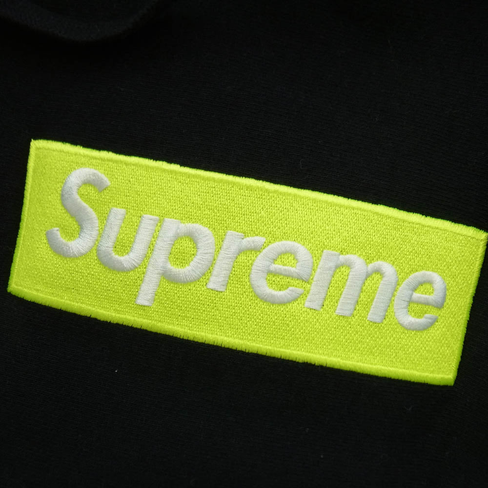Supreme シュプリーム 17AW Box Logo Hooded Sweatshirt ボックスロゴ フーデッド スウェットシャツ プルオーバー パーカー フーディー ブラック系 M【中古】