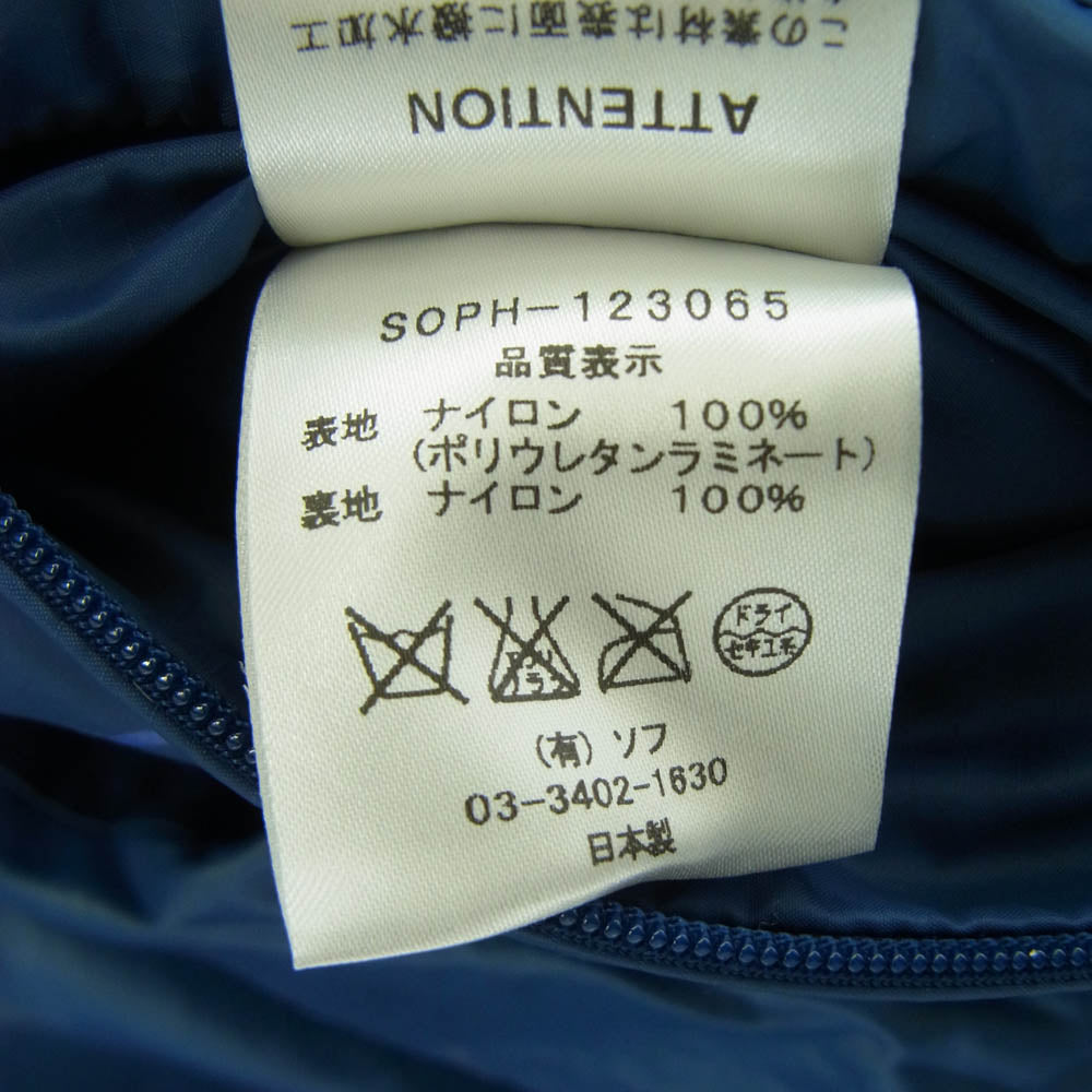 SOPHNET. ソフネット SOPH-123065 FSF fragment フラグメントデザイン マウンテンパーカー ジャケット ネイビー系 S【中古】