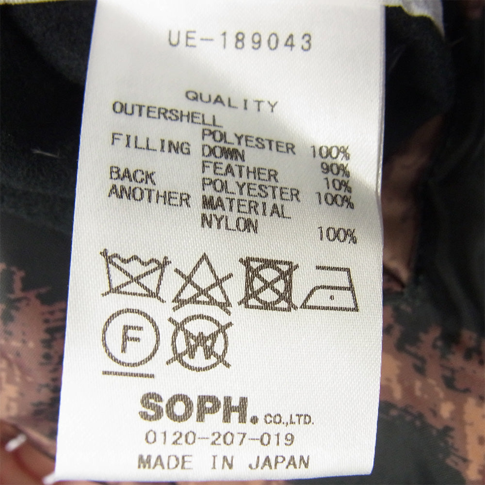 uniform experiment ユニフォームエクスペリメント 18AW UE-189043 REVERSIBLE HOODED DOWN BLOUSON リバーシブル フーデッド ダウンジャケット ブルゾン ブラック系 1【中古】