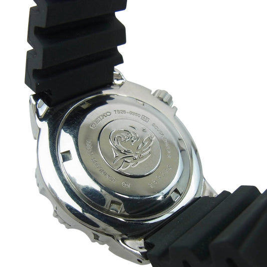 SEIKO セイコー SKX779KG 7S26-0350 ダイバーズ ブラックモンスター 自動巻き ウォッチ 腕時計 シルバー系【中古】