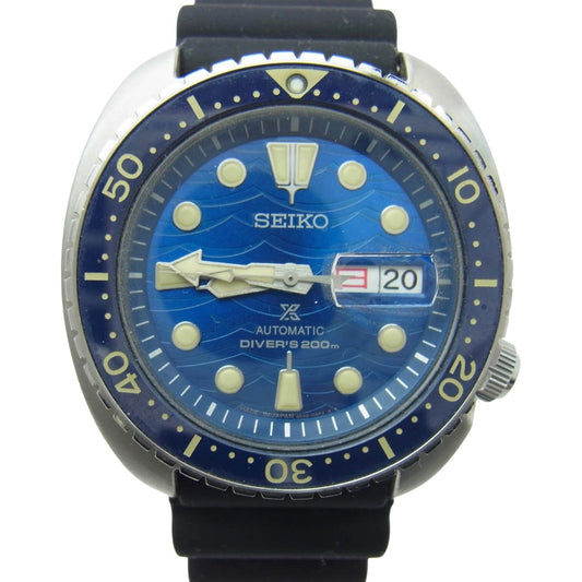 SEIKO セイコー SBDY047 4R36-08D0 PROSPEX DIVER SCUBA SAVE THE OCEAN SPECIAL EDITION プロスペックス ダイバー 200ｍ デイデイト ウォッチ 腕時計 ブルー系 シルバー系【中古】