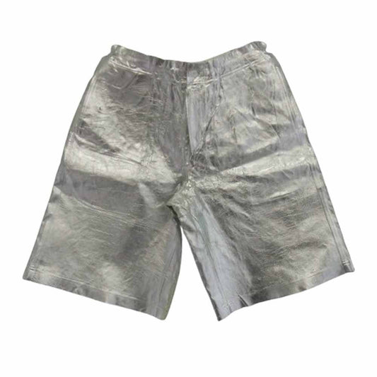 COMME des GARCONS HOMME PLUS コムデギャルソンオムプリュス 21SS PG-T028 メタリック加工 シルバーコーティング 製品加工 ショーツ ハーフパンツ シルバー系 M【中古】
