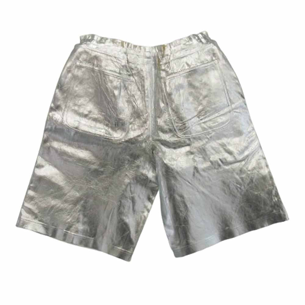COMME des GARCONS HOMME PLUS コムデギャルソンオムプリュス 21SS PG-T028 メタリック加工 シルバーコーティング 製品加工 ショーツ ハーフパンツ シルバー系 M【中古】