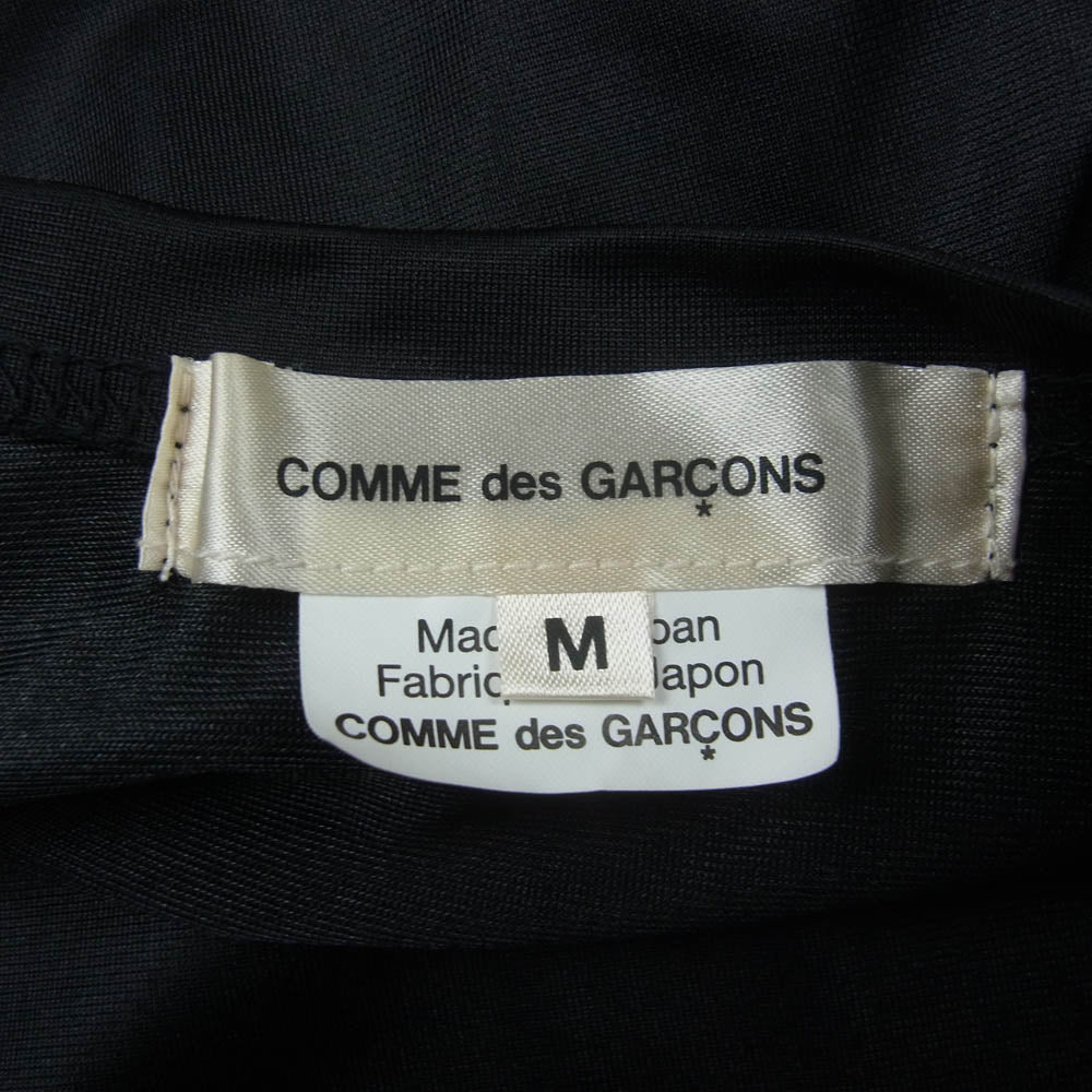 COMME des GARCONS コムデギャルソン AD2024 GO-T022 メッシュ切替 長袖 アームデザイン シースルー カットソー ブラック系 M【中古】