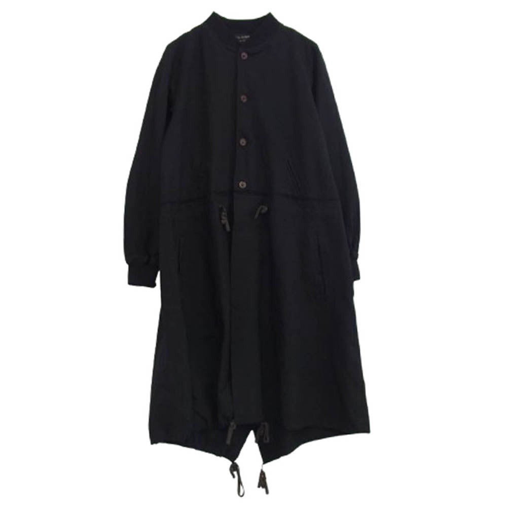 COMME des GARCONS HOMME PLUS コムデギャルソンオムプリュス 13AW PL-J110 The Tree of Youth期 ポリ縮絨 バック刺繍 フィッシュテール コート ブラック系 S【中古】