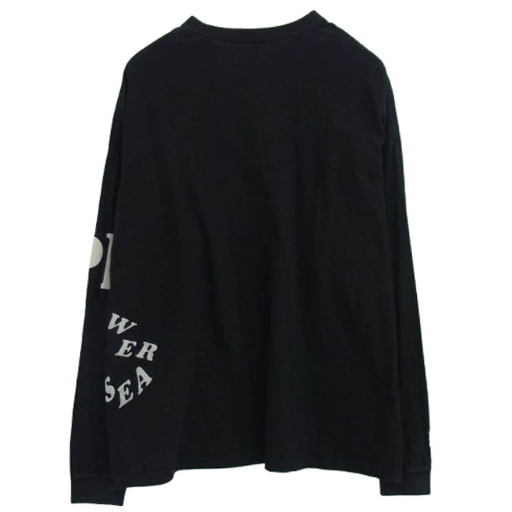 WIND AND SEA ウィンダンシー WDS-PEFTP-04 Public Enemy Palmtree L/S Tee パブリック エネミー カットソー 長袖 Tシャツ ブラック系 L【中古】
