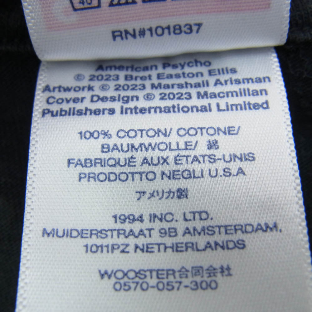 Supreme シュプリーム 23AW American Psycho アメリカンサイコ 半袖 Tシャツ ブラック系 M【中古】