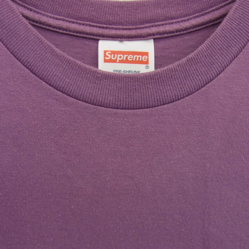 Supreme シュプリーム 23SS Tonal Box Logo Tee トーナル ボックスロゴ プリント 半袖 Tシャツ パープル系 M【中古】