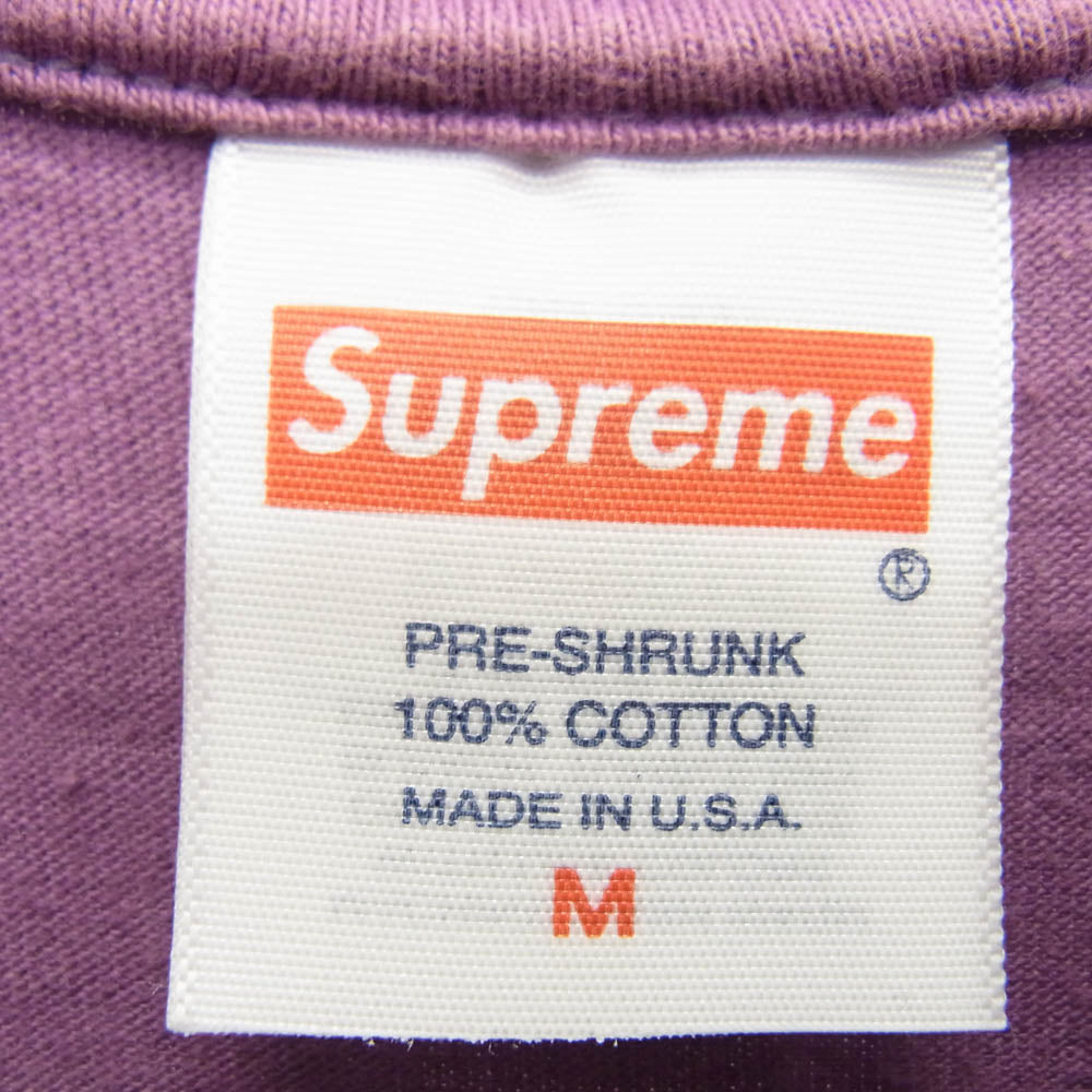 Supreme シュプリーム 23SS Tonal Box Logo Tee トーナル ボックスロゴ プリント 半袖 Tシャツ パープル系 M【中古】