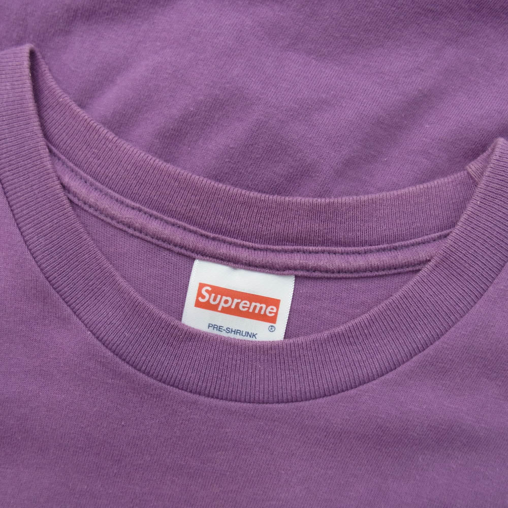 Supreme シュプリーム 23SS Tonal Box Logo Tee トーナル ボックスロゴ プリント 半袖 Tシャツ パープル系 M【中古】