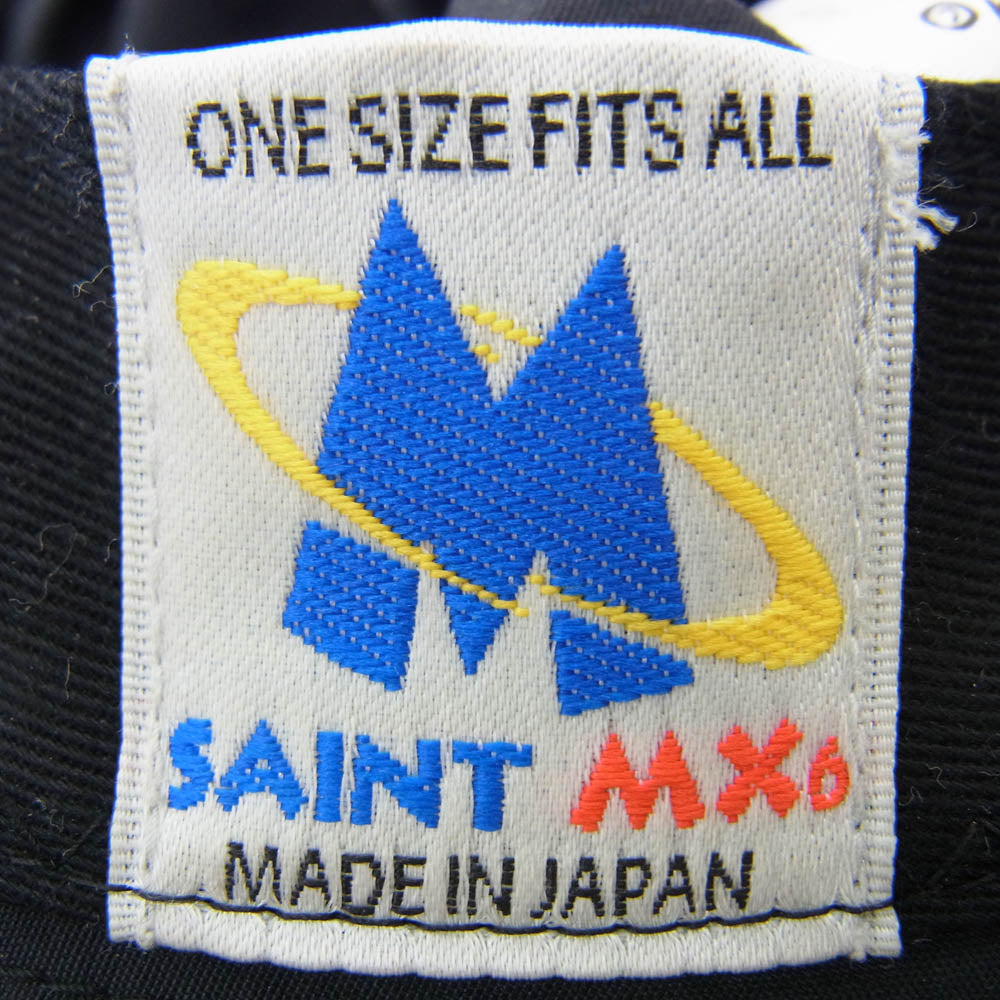 SAINT MICHAEL セントマイケル SM-S23-0000-074 BUCKET HAT SAINT M ロゴ刺繍 バケットハット 帽子 ブラック系 O/S【中古】