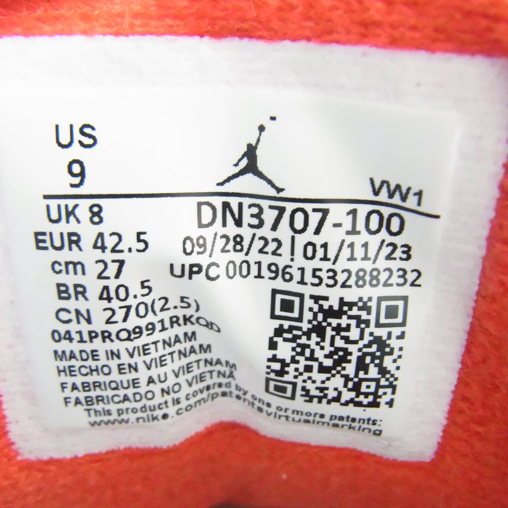 NIKE ナイキ DN3707-100 AIR JORDAN 3 RETRO WHITE CEMENT REIMAGINED AJ3 エアジョーダン レトロ ホワイト セメント リマジンド スニーカー ホワイト系 27cm【中古】