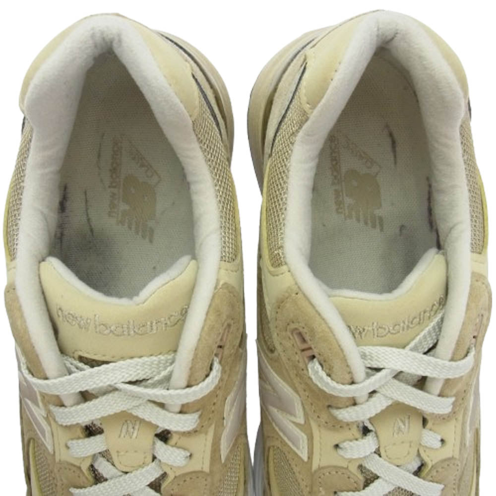 NEW BALANCE ニューバランス M992TN USA製 スエード ローカット スニーカー ライトブラウン系 US9【中古】