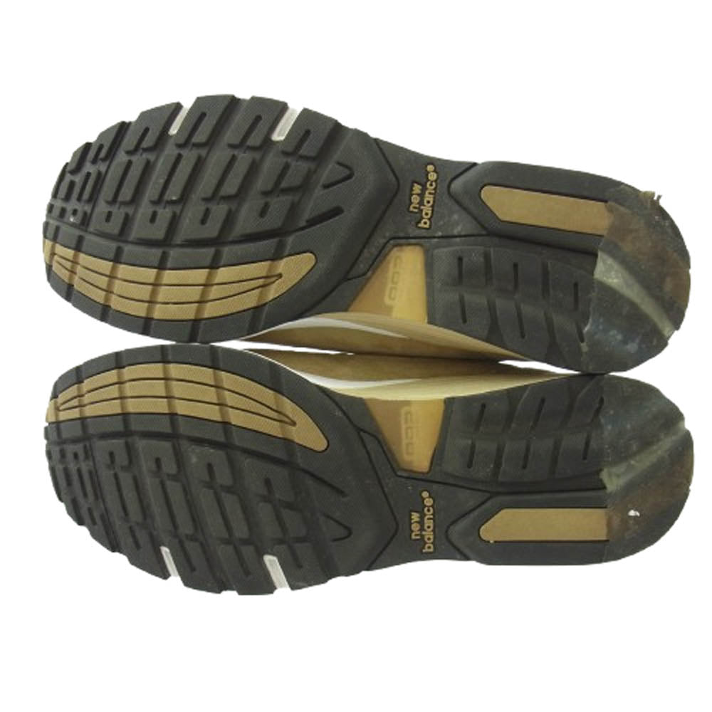 NEW BALANCE ニューバランス M992TN USA製 スエード ローカット スニーカー ライトブラウン系 US9【中古】