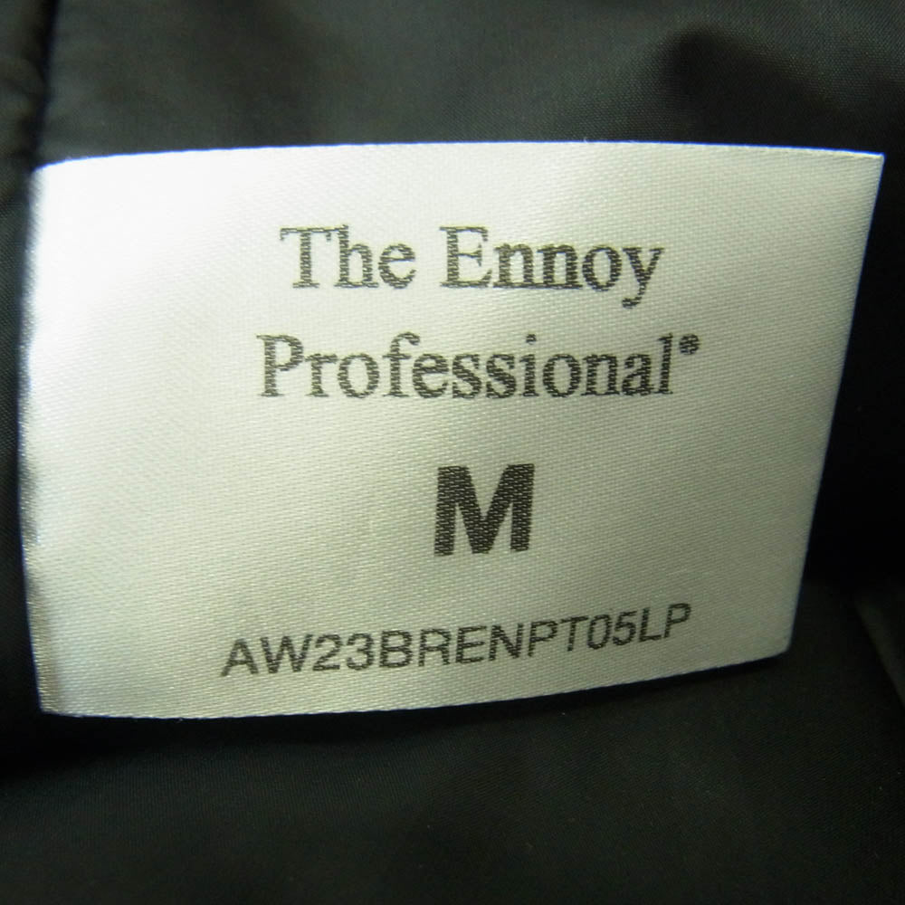 The Ennoy Professional ザ エンノイ プロフェッショナル 23AW AW23BRENPT05LP NYLON PADDED PANTS ナイロンパデッド 中綿 パンツ グレー系 M【中古】