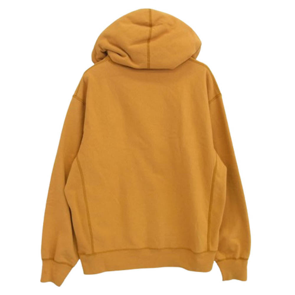 Supreme シュプリーム 21AW Box Logo Hooded Sweatshirt ボックスロゴ フーデッド スウェットシャツ パーカー イエロー系 M【中古】