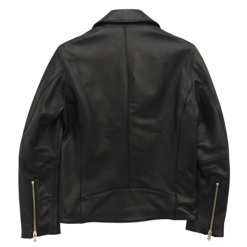 リドム L17SS-22 ラムレザー ダブルライダースジャケット ブラック系 S【中古】