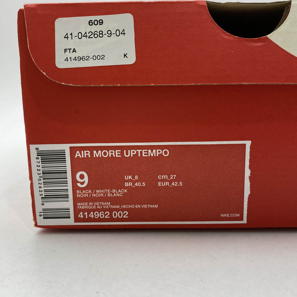 NIKE ナイキ 414962-002 Air More Uptempo Black White エア モア アップテンポ ハイカットスニーカー ブラック系 27cm【美品】【中古】