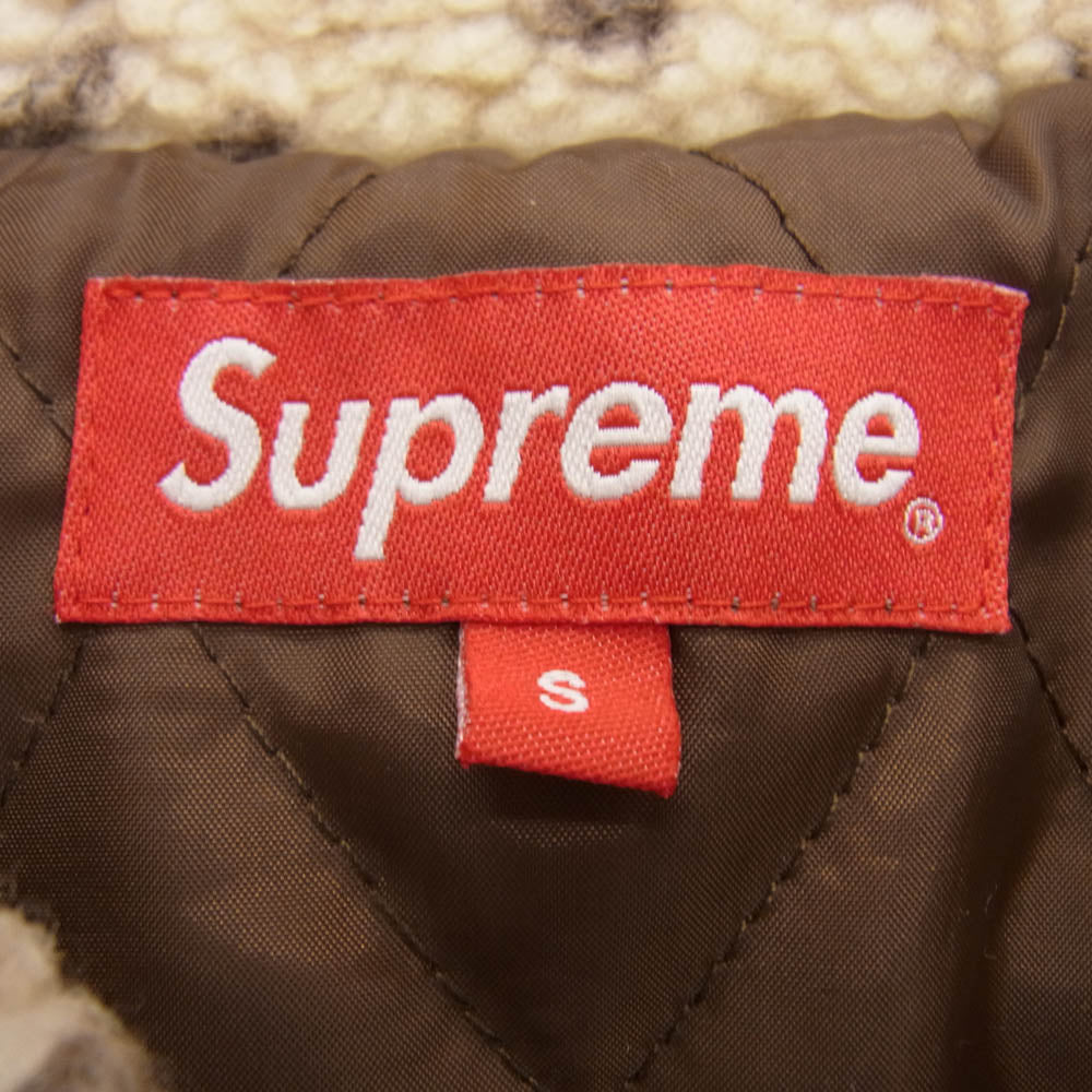 Supreme シュプリーム 18AW Snowflake Toggle Fleece Jacket ノルディック柄 トグルボタン ジップアップ フリースジャケット ブラウン系 S【新古品】【未使用】【中古】