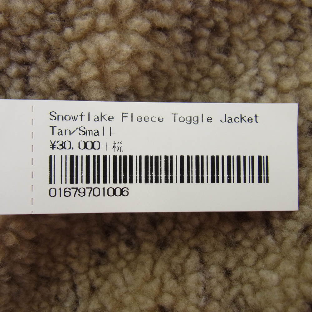Supreme シュプリーム 18AW Snowflake Toggle Fleece Jacket ノルディック柄 トグルボタン ジップアップ フリースジャケット ブラウン系 S【新古品】【未使用】【中古】