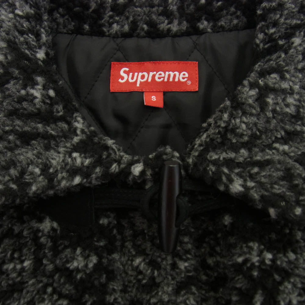 Supreme シュプリーム 18AW Snowflake Toggle Fleece Jacket ノルディック柄 トグルボタン ジップアップ フリースジャケット ブラック系 S【新古品】【未使用】【中古】