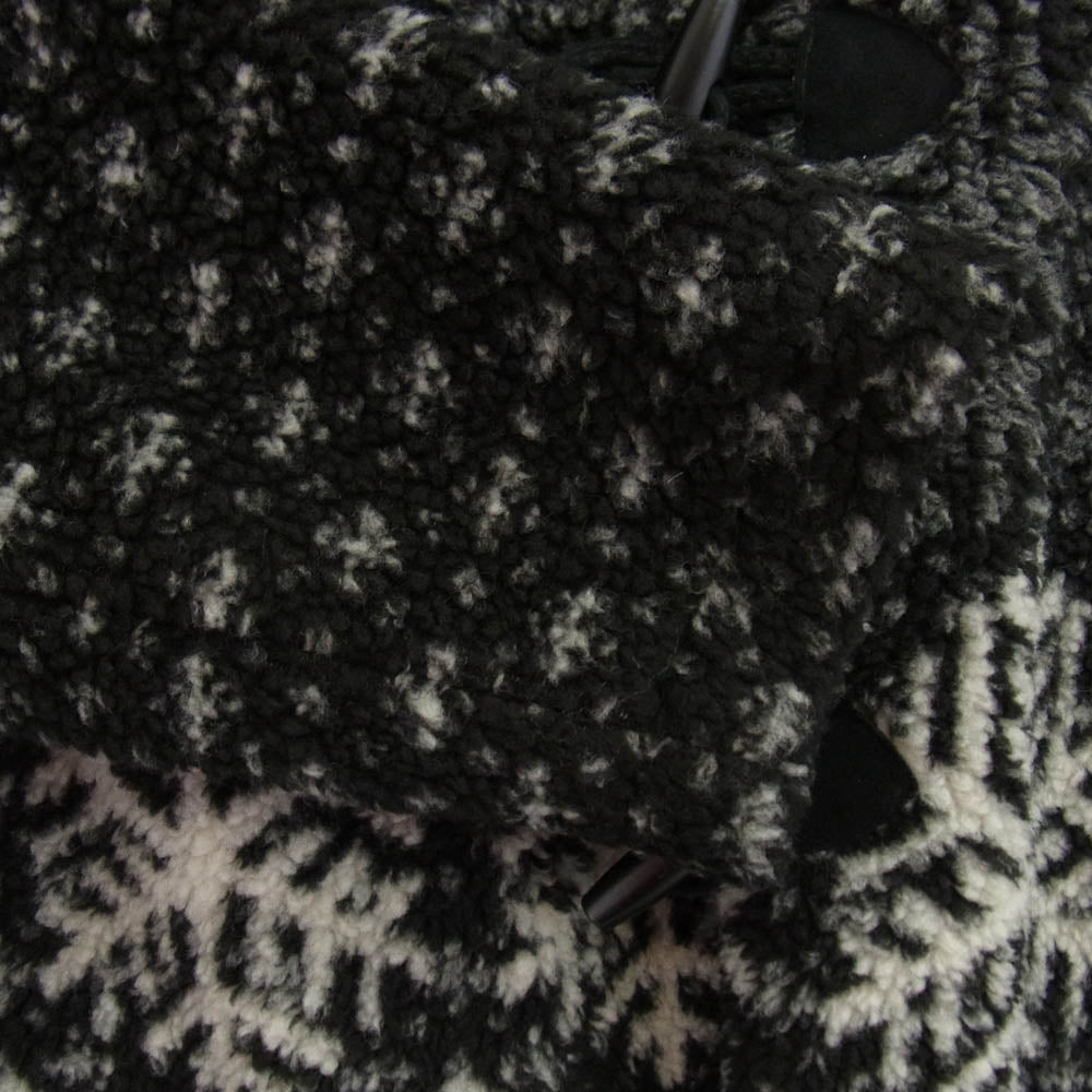 Supreme シュプリーム 18AW Snowflake Toggle Fleece Jacket ノルディック柄 トグルボタン ジップアップ フリースジャケット ブラック系 S【新古品】【未使用】【中古】