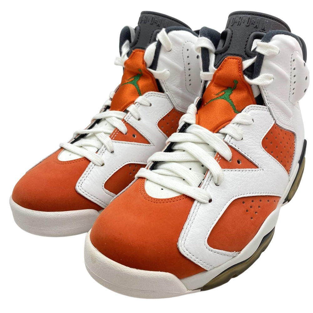 NIKE ナイキ 384664-145 Air Jordan 6 Retro Gatorade Like Mike White エアジョーダン6 レトロ ハイカットスニーカー ホワイト系 オレンジ系 26.5cm【極上美品】【中古】