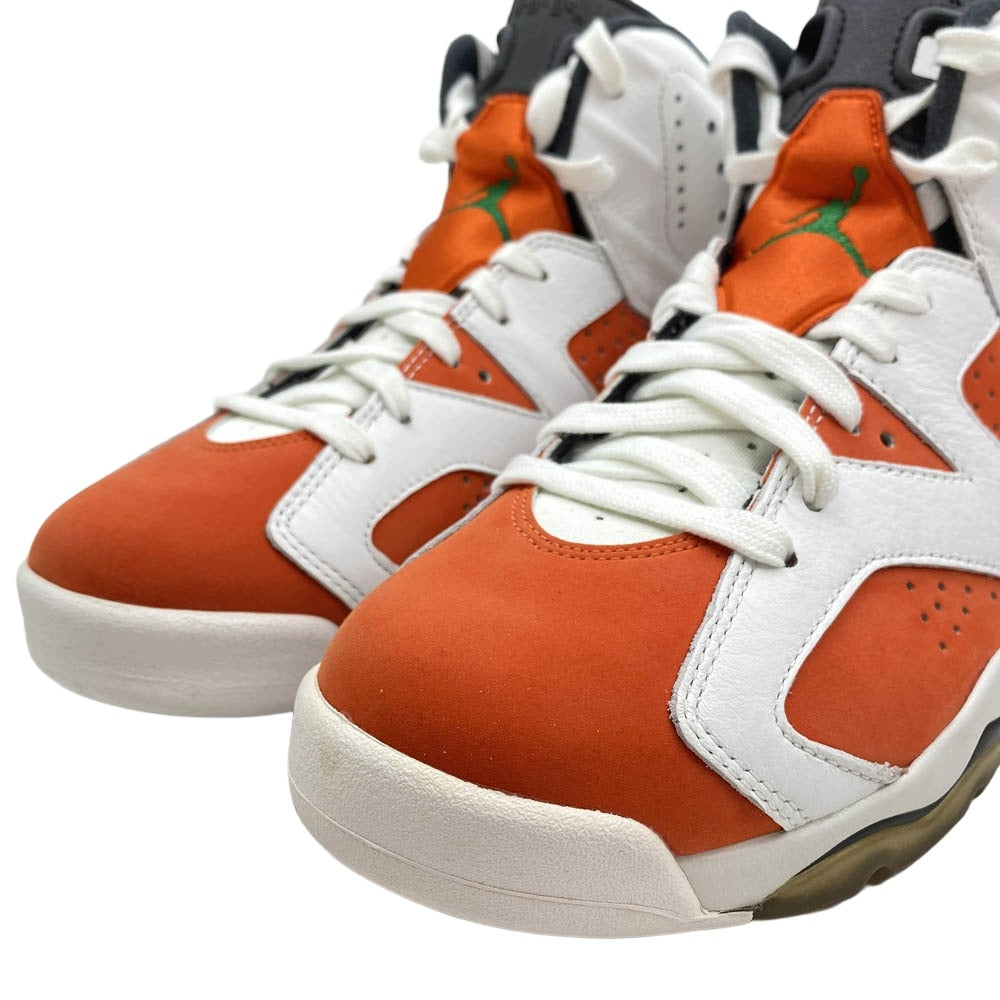 NIKE ナイキ 384664-145 Air Jordan 6 Retro Gatorade Like Mike White エアジョーダン6 レトロ ハイカットスニーカー ホワイト系 オレンジ系 26.5cm【極上美品】【中古】