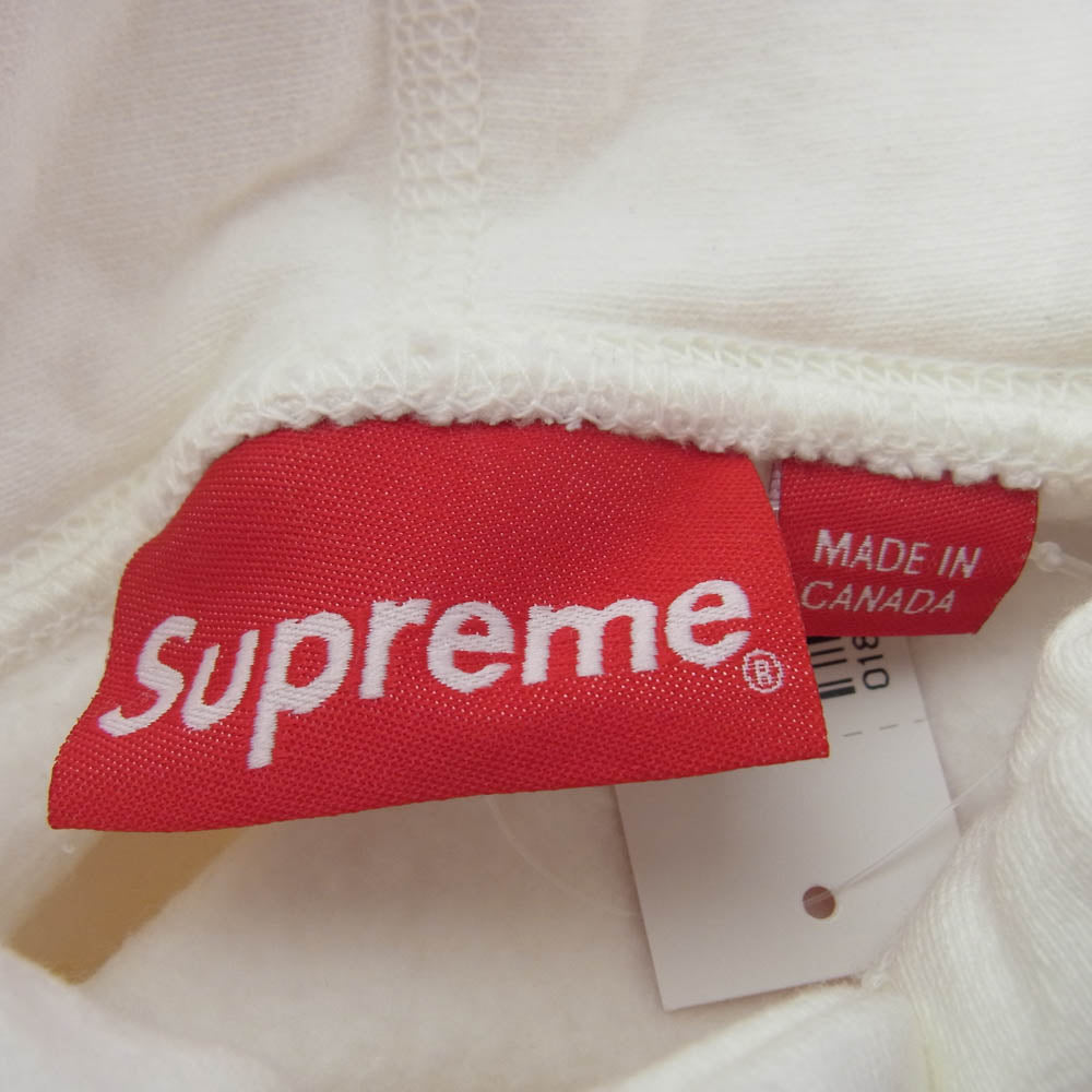 Supreme シュプリーム 20AW S Logo Hooded Sweatshirt Sロゴ フーデッドスウェットシャツ プルオーバーパーカー ホワイト ホワイト系 S【新古品】【未使用】【中古】