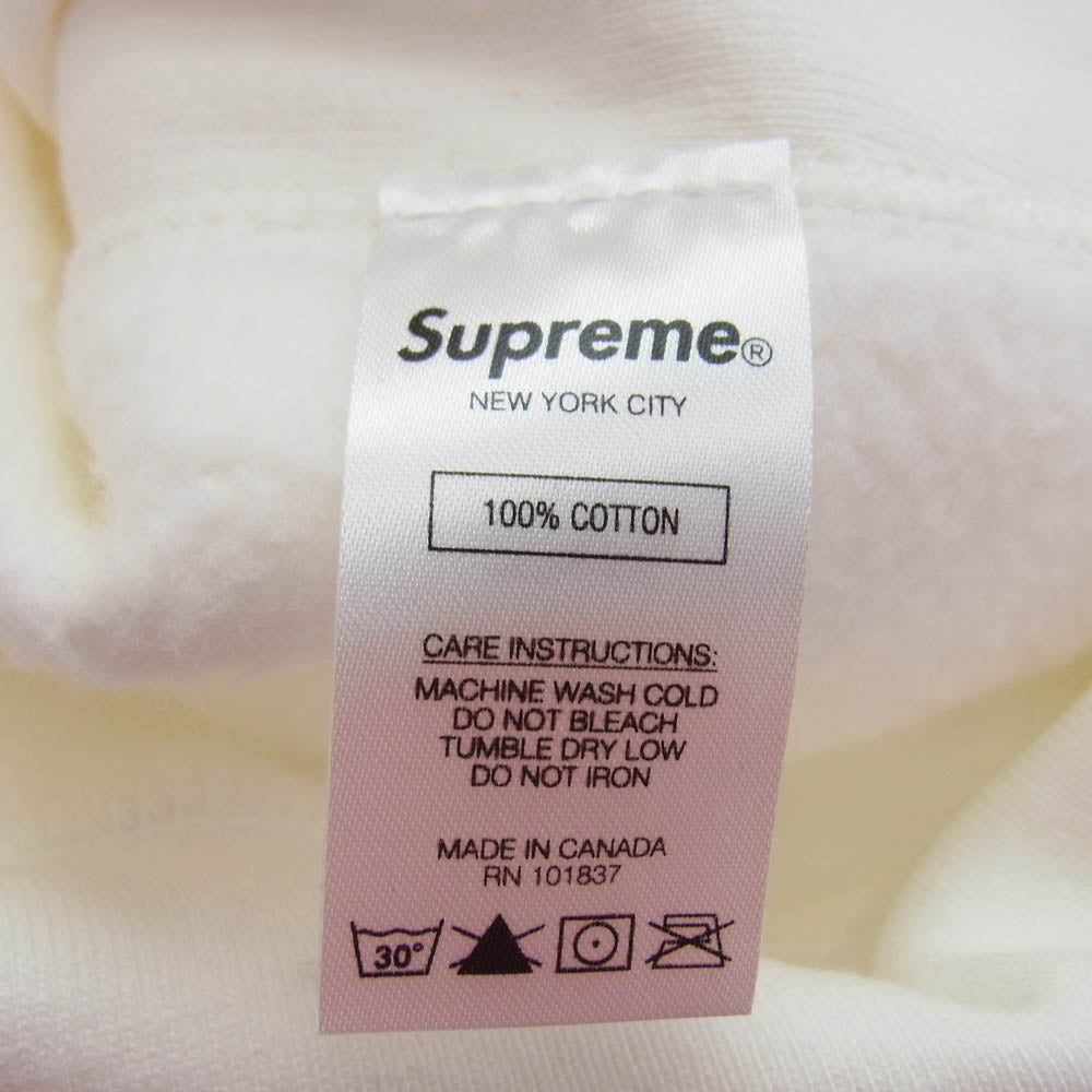 Supreme シュプリーム 20AW S Logo Hooded Sweatshirt Sロゴ フーデッドスウェットシャツ プルオーバーパーカー ホワイト ホワイト系 S【新古品】【未使用】【中古】