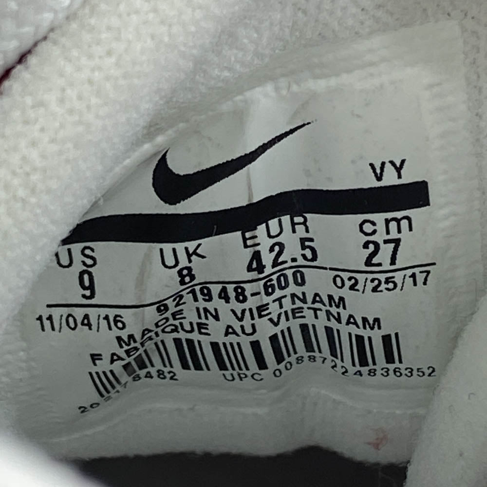 NIKE ナイキ 921948-600 AIR MORE UPTEMPO ’96 VARSITY RED WHITE BLACK エア モア アップテンポ ’96 ハイカットスニーカー ブラック系 レッド系 27cm【美品】【中古】