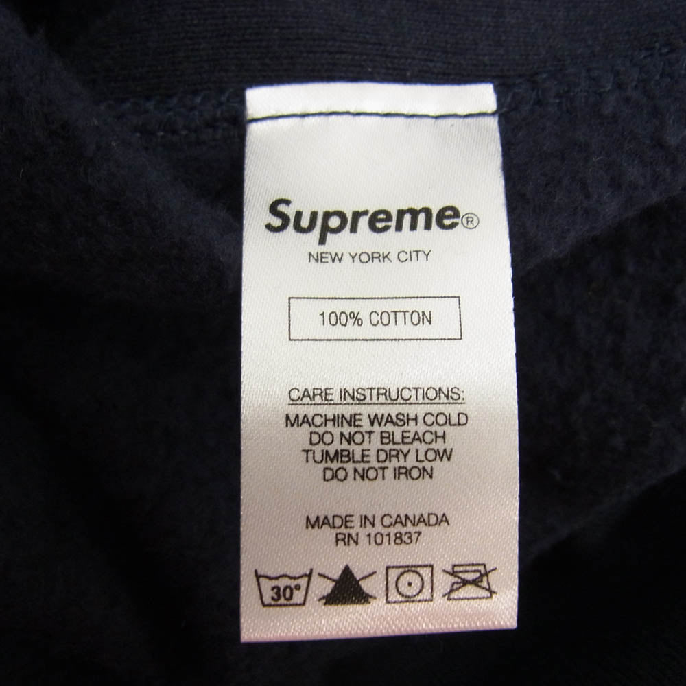 Supreme シュプリーム 20AW S Logo Hooded Sweatshirt Sロゴ フーデッドスウェットシャツ プルオーバーパーカー ネイビー ネイビー系 S【新古品】【未使用】【中古】