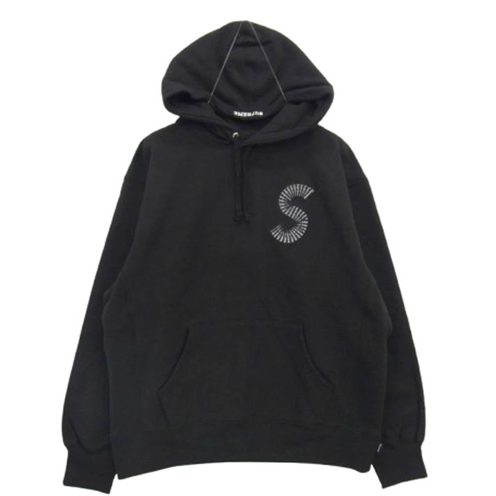 Supreme シュプリーム 20AW S Logo Hooded Sweatshirt Sロゴ フーデッドスウェットシャツ プルオーバーパーカー ブラック ブラック系 S【新古品】【未使用】【中古】