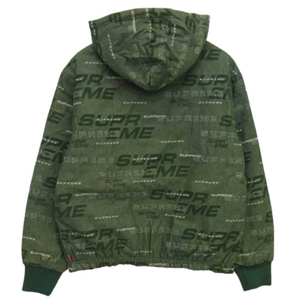 Supreme シュプリーム 19AW Reversible Dimensions Logo Denim Work Jacket リバーシブル ディメンションロゴ デニム ワークジャケット グリーン グリーン系 S【新古品】【未使用】【中古】
