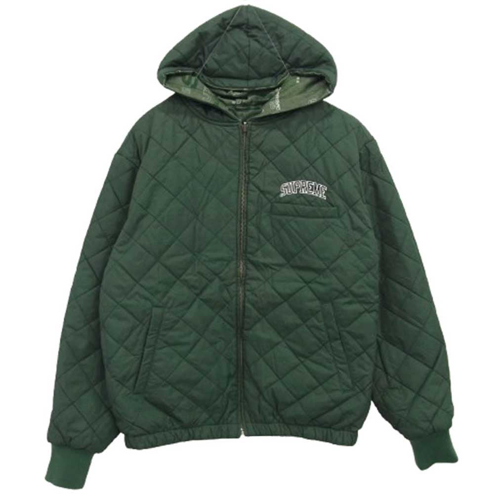 Supreme シュプリーム 19AW Reversible Dimensions Logo Denim Work Jacket リバーシブル ディメンションロゴ デニム ワークジャケット グリーン グリーン系 S【新古品】【未使用】【中古】