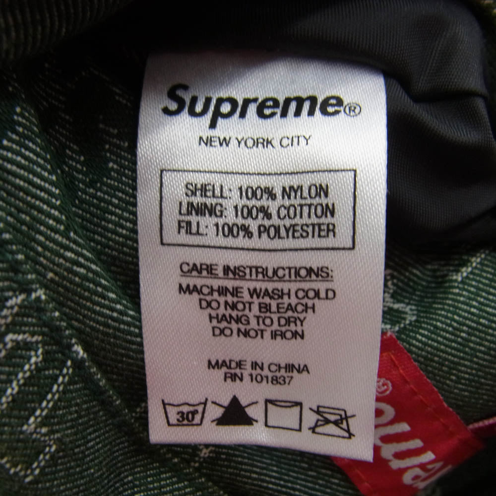 Supreme シュプリーム 19AW Reversible Dimensions Logo Denim Work Jacket リバーシブル ディメンションロゴ デニム ワークジャケット グリーン グリーン系 S【新古品】【未使用】【中古】