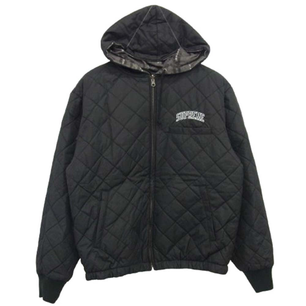 Supreme シュプリーム 19AW Reversible Dimensions Logo Denim Work Jacket リバーシブル ディメンションロゴ デニム ワークジャケット ブラック ブラック系 S【極上美品】【中古】