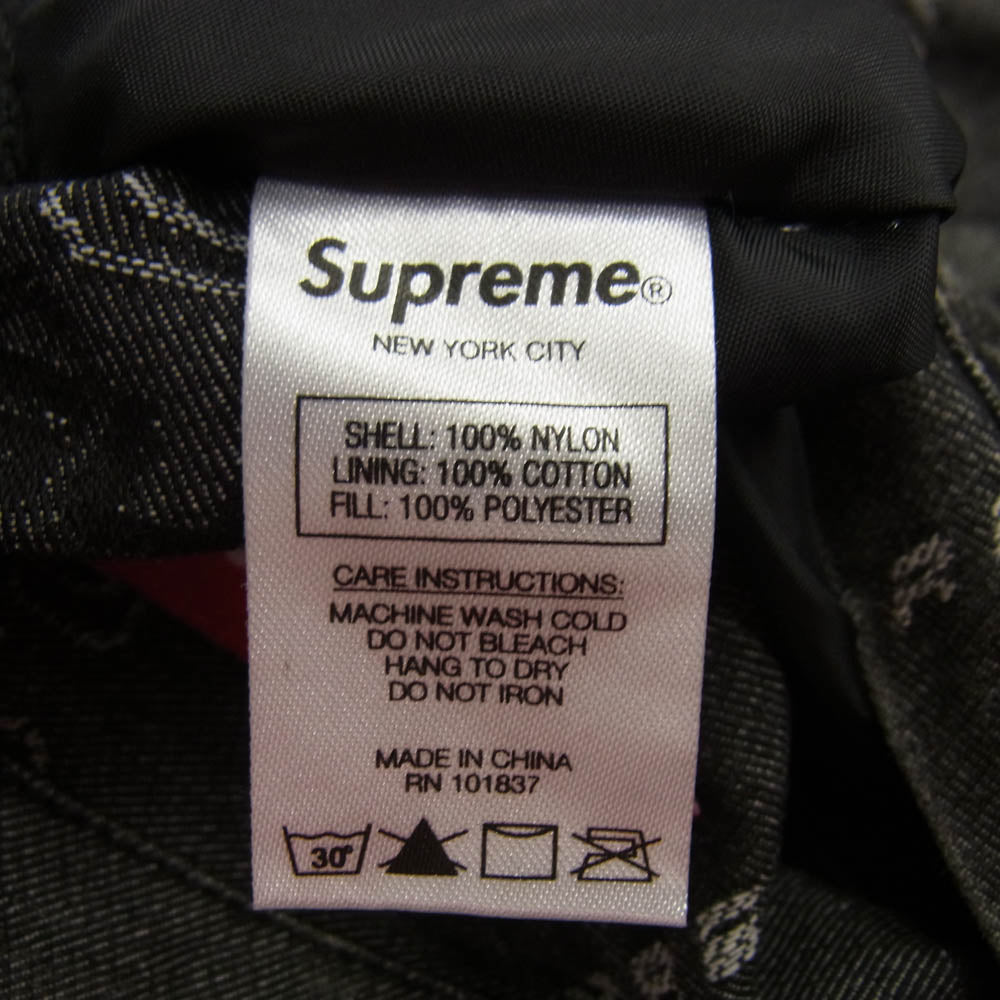 Supreme シュプリーム 19AW Reversible Dimensions Logo Denim Work Jacket リバーシブル ディメンションロゴ デニム ワークジャケット ブラック ブラック系 S【極上美品】【中古】