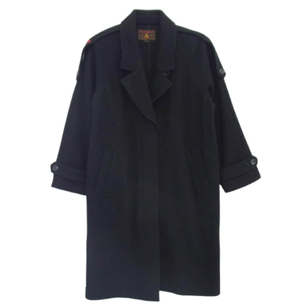 HYSTERIC GLAMOUR ヒステリックグラマー 01173AC03 BAD HYSTERIC刺繍 ウール チェスター ロング コート ブラック系 S【中古】