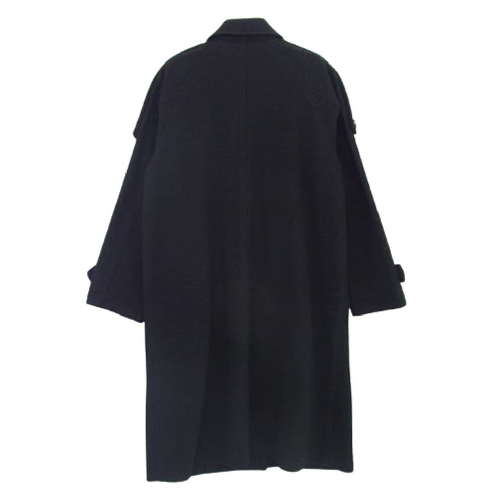 HYSTERIC GLAMOUR ヒステリックグラマー 01173AC03 BAD HYSTERIC刺繍 ウール チェスター ロング コート ブラック系 S【中古】