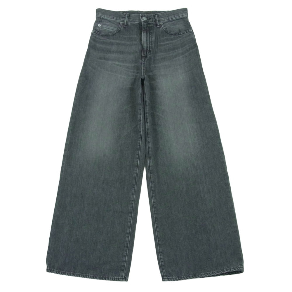 HYSTERIC GLAMOUR ヒステリックグラマー 01243AP07 ワイド デニム パンツ コットン 日本製 グレー系 25【中古】