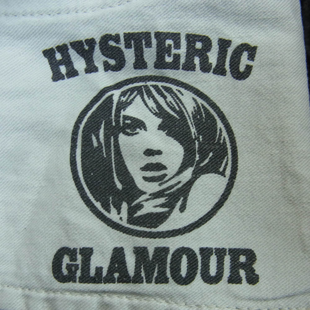 HYSTERIC GLAMOUR ヒステリックグラマー 01243AP07 ワイド デニム パンツ コットン 日本製 グレー系 25【中古】