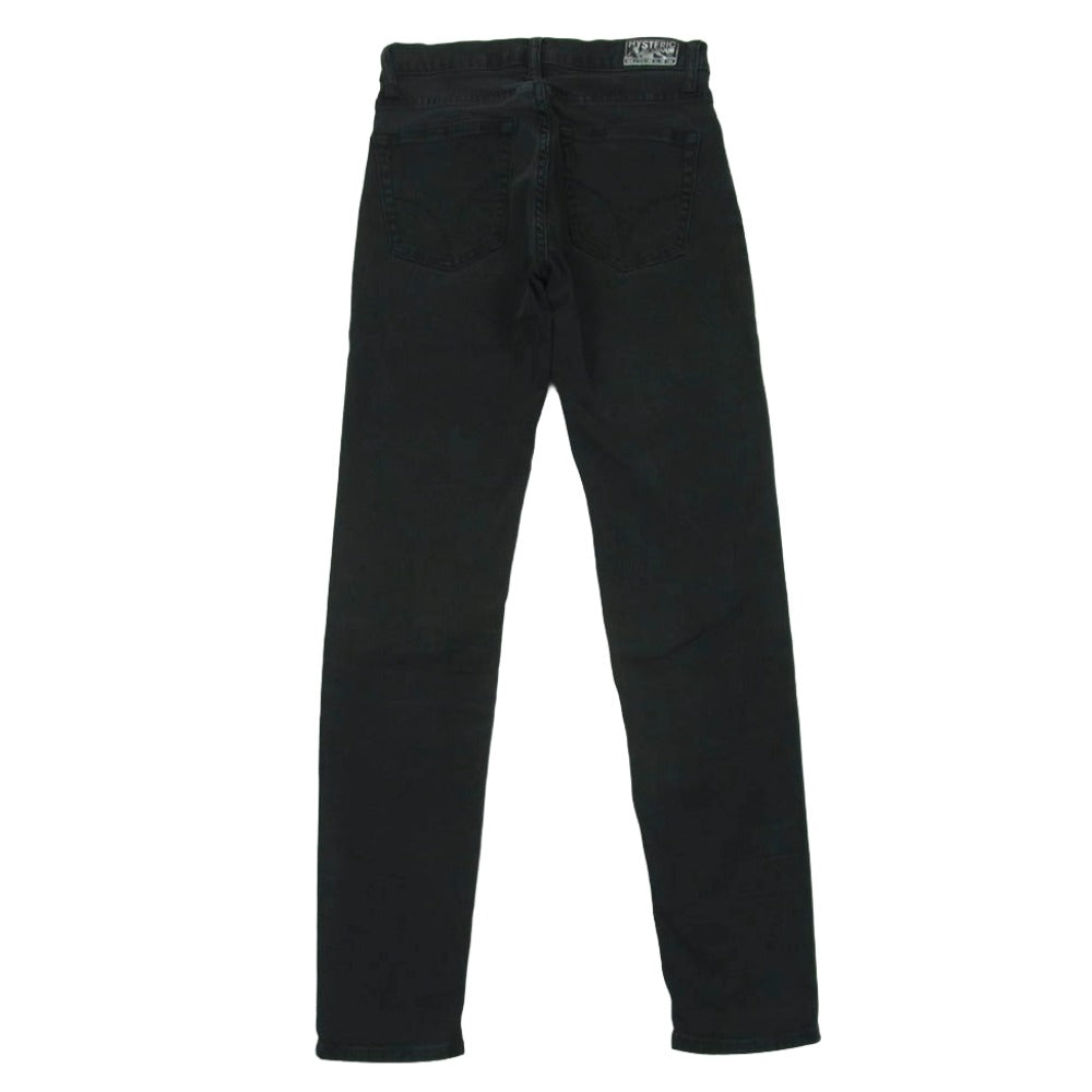 HYSTERIC GLAMOUR ヒステリックグラマー 01233AP03 VIXEN GIRL スキニー ブラック デニム パンツ ブラック系 XS【中古】