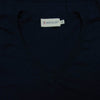 MONCLER モンクレール 510919143900 MAGLIA TRICOT SCOLLO A V ロゴワッペン Vネック ニット セーター ネイビー系 XL【中古】