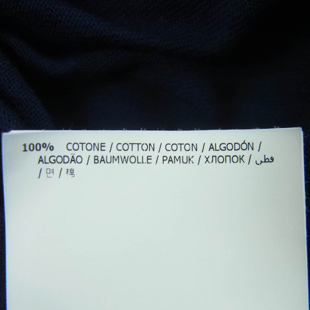 MONCLER モンクレール 510919143900 MAGLIA TRICOT SCOLLO A V ロゴワッペン Vネック ニット セーター ネイビー系 XL【中古】